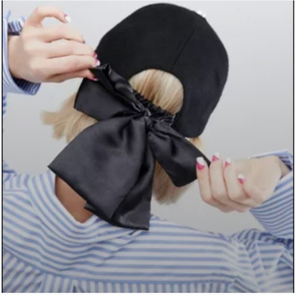 WAH London x ASOS Wool Cap Bow Detail